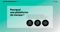 Desktop Screenshot of plateformedemarque.com