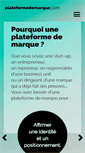 Mobile Screenshot of plateformedemarque.com